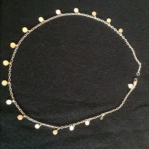 Me&Ro Sterling Silver and Gold disc Necklace